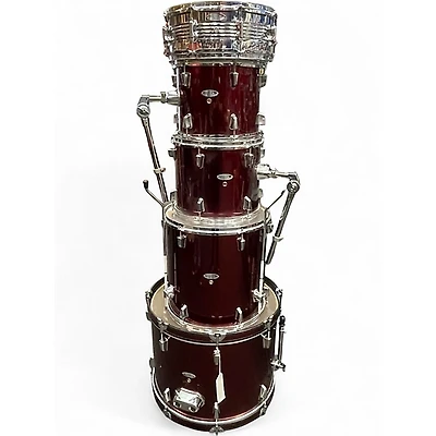 Used Percussion Plus 5 Piece 5 piece Red Drum Kit