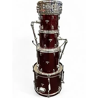 Used Percussion Plus 5 Piece 5 piece Red Drum Kit