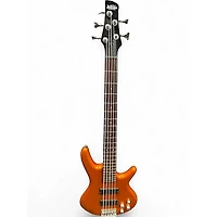Used Ibanez GSR205 5 String Metallic Orange Electric Bass Guitar