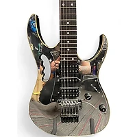Used Ibanez JEM77B-RMR Rock Mirror Solid Body Electric Guitar