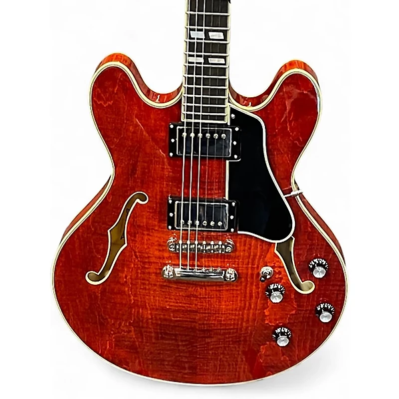 Used Eastman t486 Cherry Hollow Body Electric Guitar