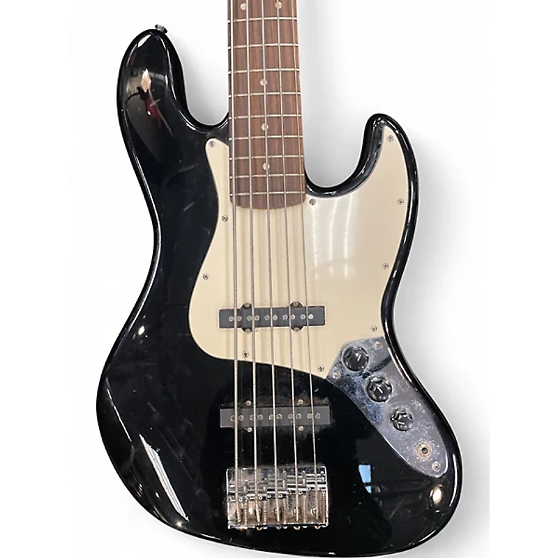 Used Squier Affinity Jazz Bass V 5 String Black Electric Bass Guitar