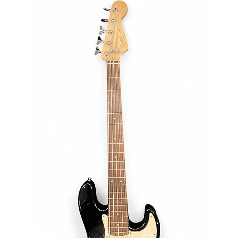 Used Squier Affinity Jazz Bass V 5 String Black Electric Bass Guitar