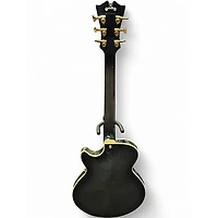 Used D'Angelico EX-SS Trans Black Hollow Body Electric Guitar