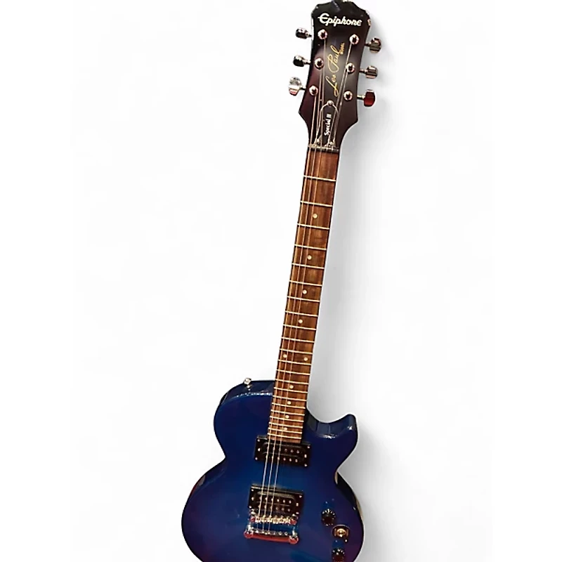 Used Epiphone Les Paul Special II Blue Solid Body Electric Guitar