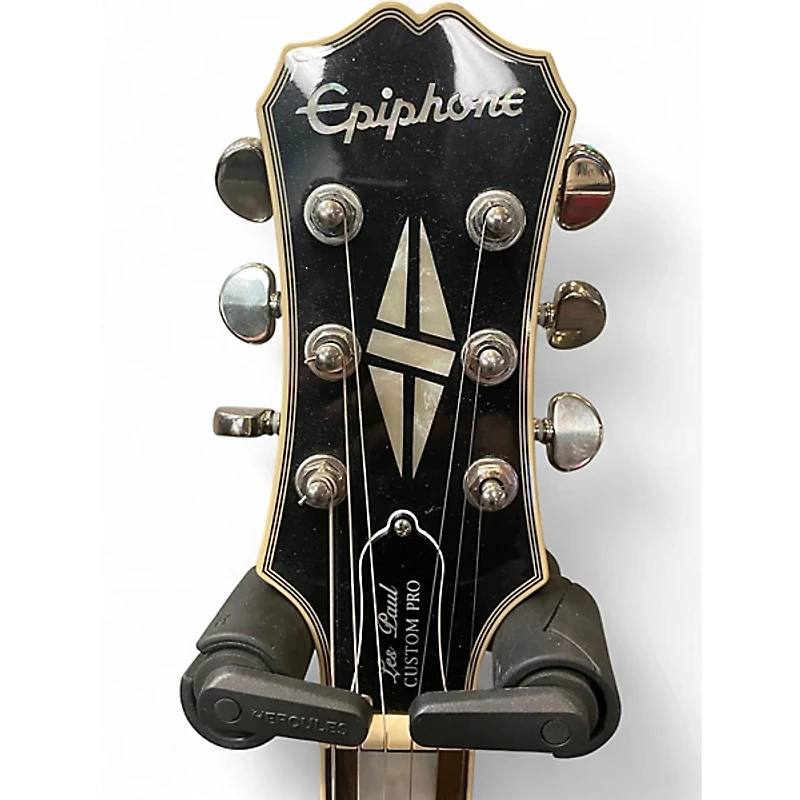 Used Epiphone Les Paul Custom Pro SILVER BURST Solid Body Electric Guitar