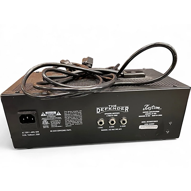 Used Kustom The Defender 5HMOD Tube Guitar Amp Head