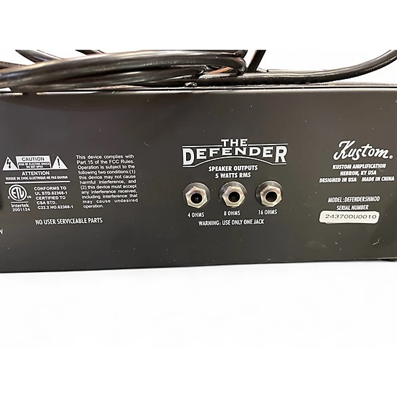 Used Kustom The Defender 5HMOD Tube Guitar Amp Head