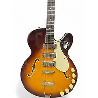 Used Airline H-59 Honey Burst Hollow Body Electric Guitar