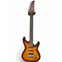 Used Ibanez sa160qm Amber Solid Body Electric Guitar