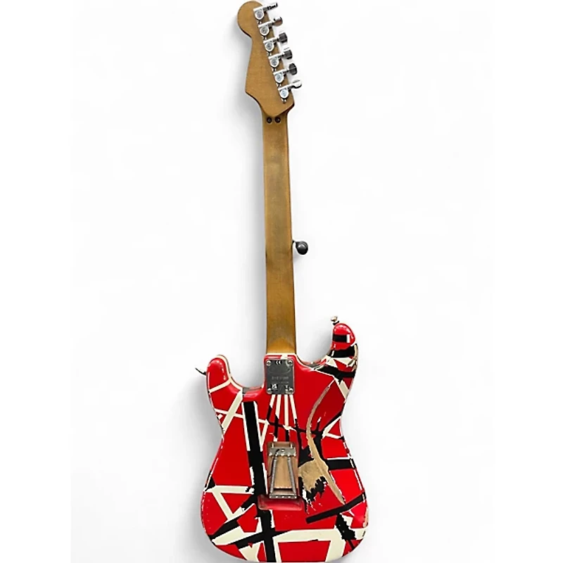 Used EVH Striped Series Frankie striped Solid Body Electric Guitar