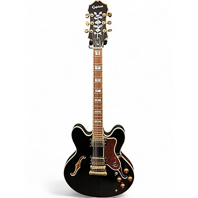 Used Epiphone Sheraton II Ebony Hollow Body Electric Guitar