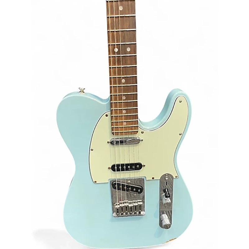 Used Fender Deluxe Nashville Telecaster Daphne Blue Solid Body Electric Guitar