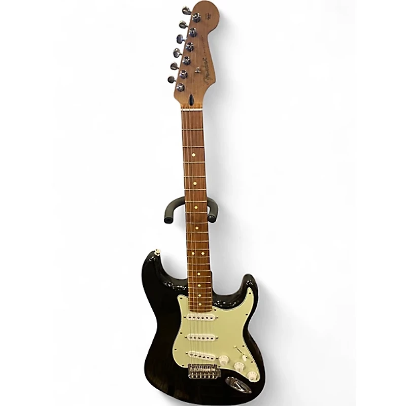 Used Fender Limited Edition Player Stratocaster Black Solid Body Electric Guitar