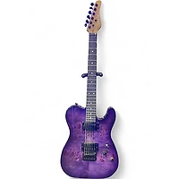 Used Schecter Guitar Research Diamond Series PT Purple Burst Solid Body Electric Guitar