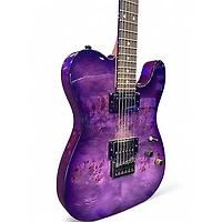 Used Schecter Guitar Research Diamond Series PT Purple Burst Solid Body Electric Guitar