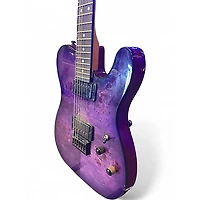 Used Schecter Guitar Research Diamond Series PT Purple Burst Solid Body Electric Guitar