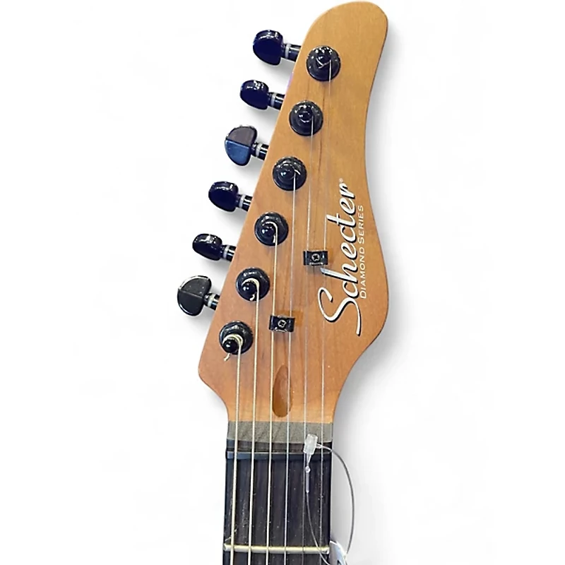 Used Schecter Guitar Research Diamond Series PT Purple Burst Solid Body Electric Guitar