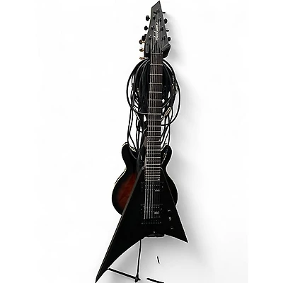 Used Jackson JS22-7 Dinky 7 String Black Solid Body Electric Guitar