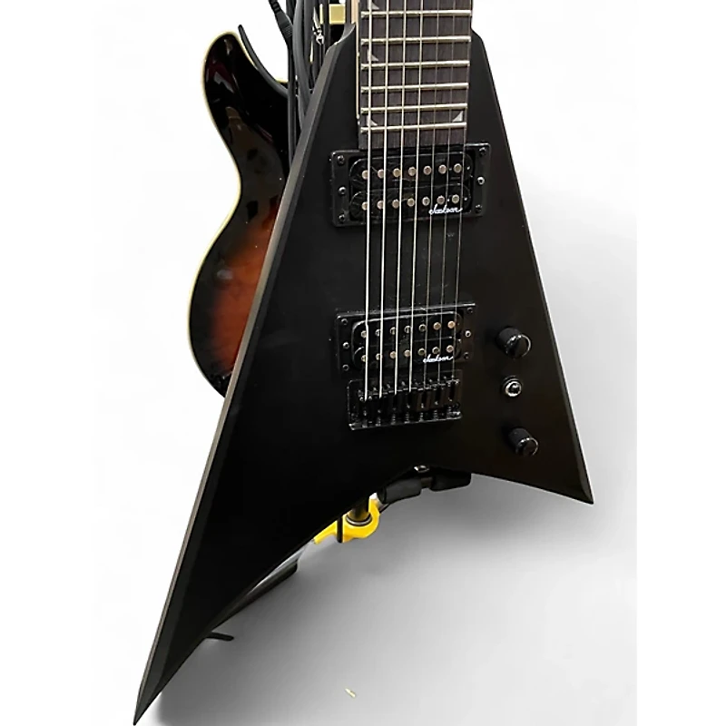 Used Jackson JS22-7 Dinky 7 String Black Solid Body Electric Guitar