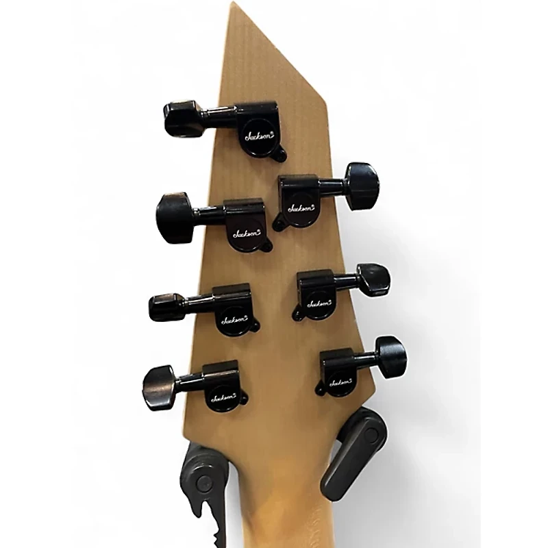 Used Jackson JS22-7 Dinky 7 String Black Solid Body Electric Guitar