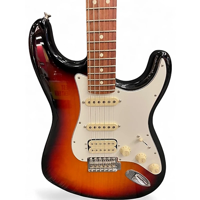 Used Fender American Performer Stratocaster HSS Sunburst Solid Body Electric Guitar