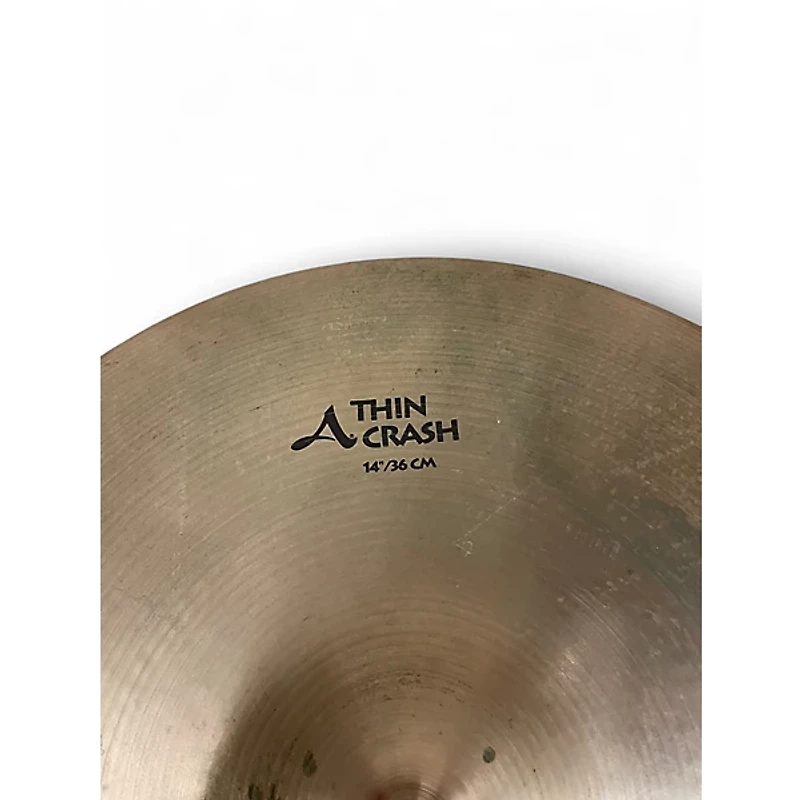 Used Zildjian 14in Thin Crash Cymbal