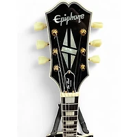 Used Epiphone LES PAUL CUSTOM P90 Ebony Solid Body Electric Guitar