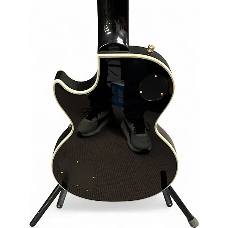 Used Epiphone LES PAUL CUSTOM P90 Ebony Solid Body Electric Guitar