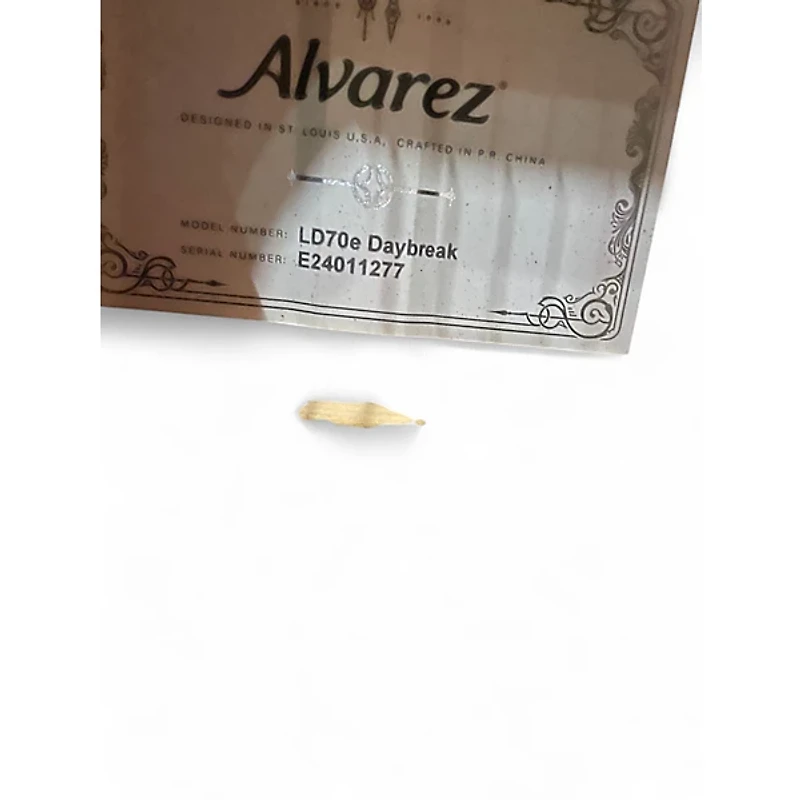 Used Alvarez LD70e Natural Acoustic Electric Guitar