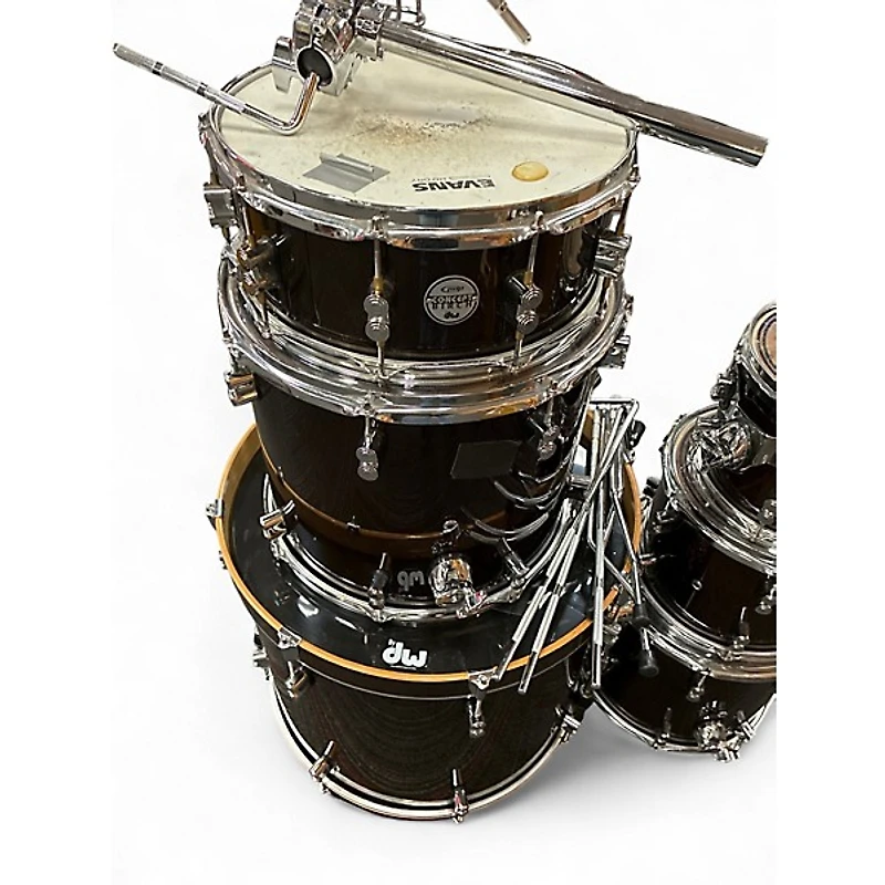 Used PDP by DW 6 Piece CONCEPT BIRCH Trans Brown Drum Kit