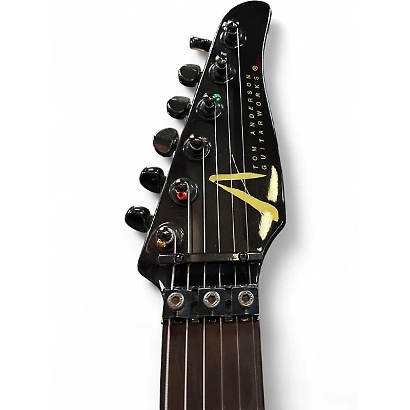 Used Tom Anderson Drop Top Classic Black Solid Body Electric Guitar