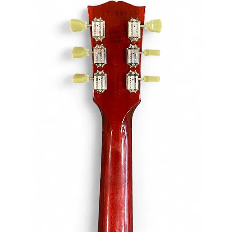 Used Gibson Les Paul Deluxe Cherry Sunburst Solid Body Electric Guitar