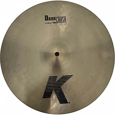 Used Zildjian 15in K Thin Dark Crash Cymbal