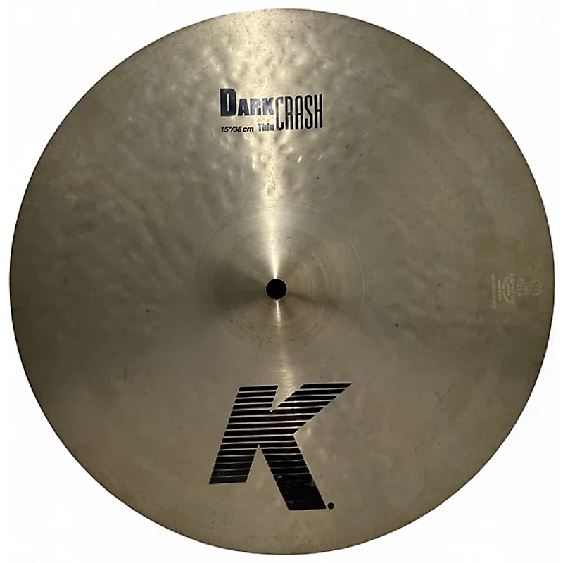 Used Zildjian 15in K Thin Dark Crash Cymbal