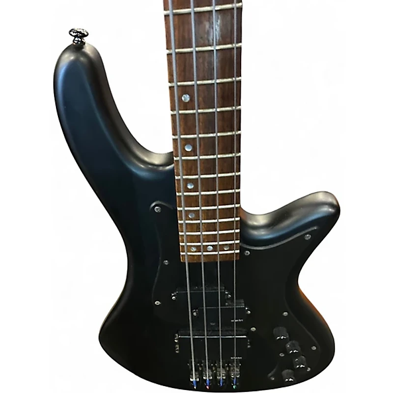 Used Schecter Guitar Research STEALTH 4 Satin Black Electric Bass Guitar