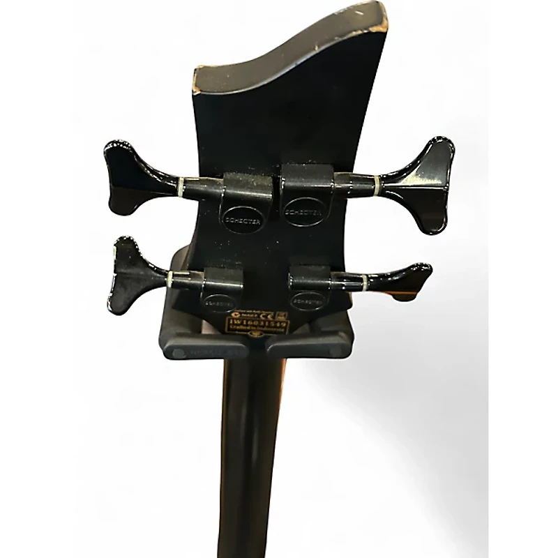 Used Schecter Guitar Research STEALTH 4 Satin Black Electric Bass Guitar