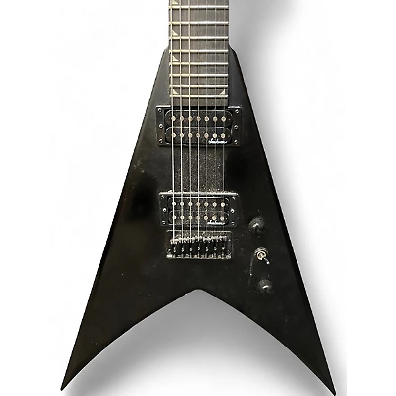 Used Jackson JS22-7  Black Solid Body Electric Guitar