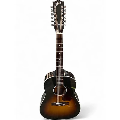 Used Gibson J45 12 STRING Vintage Sunburst 12 String Acoustic Electric Guitar