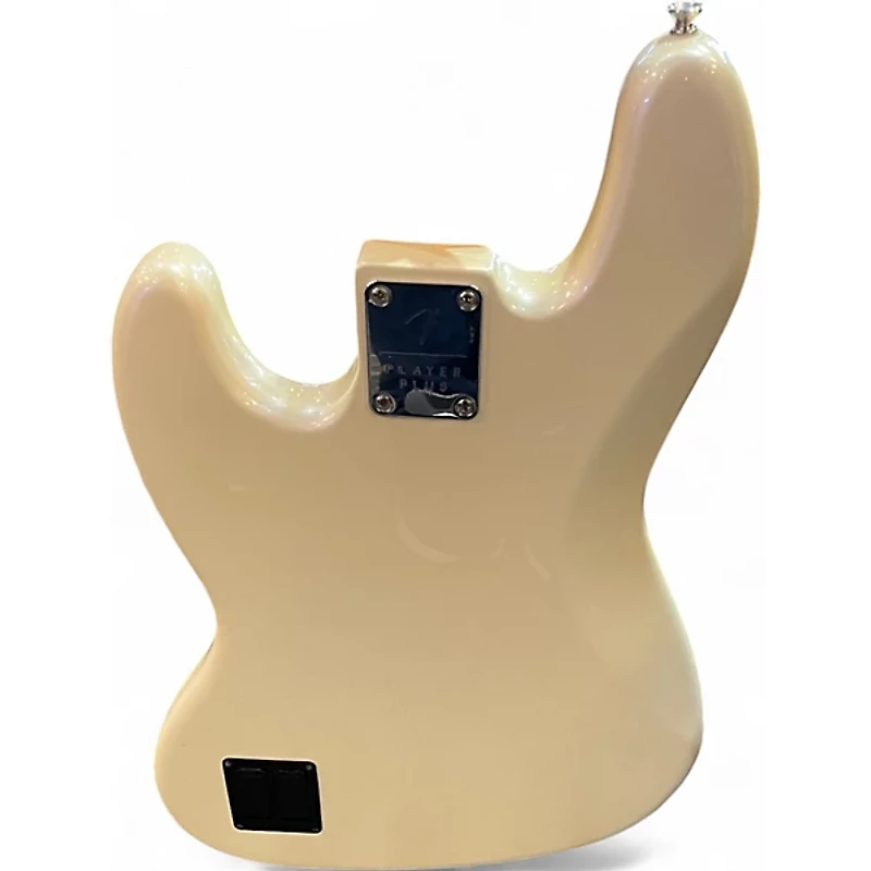 Used Fender Player Plus Jass Bass Olympic Pearl Electric Bass Guitar