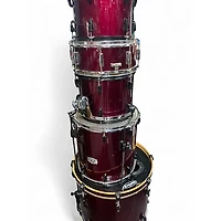 Used Pearl 4 Piece Export RED Drum Kit