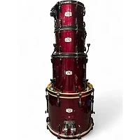 Used Pearl 4 Piece Export RED Drum Kit