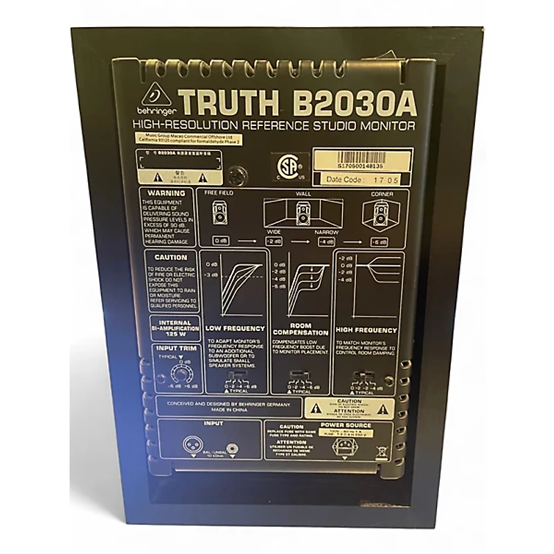 Used Behringer Truth B2030A Pair Powered Monitor