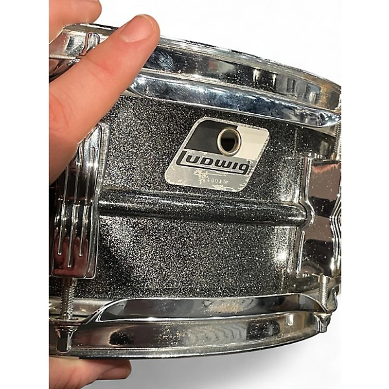 Used Ludwig 14X5 Acrolite Snare Black Galaxy Drum