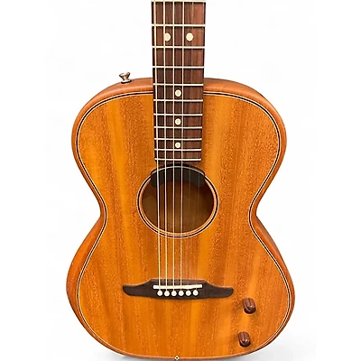 Used Fender Highway Parlor  Mahogany Acoustic Electric Guitar
