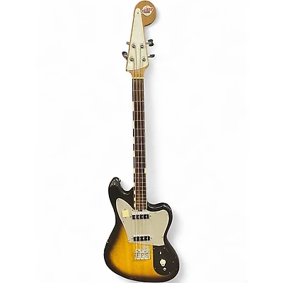 Vintage 1960s Teisco NB-4 EB-200 Sunburst Electric Bass Guitar