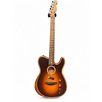 Used Fender Acoustasonic Player Telecaster Shadow Burst Acoustic Electric Guitar