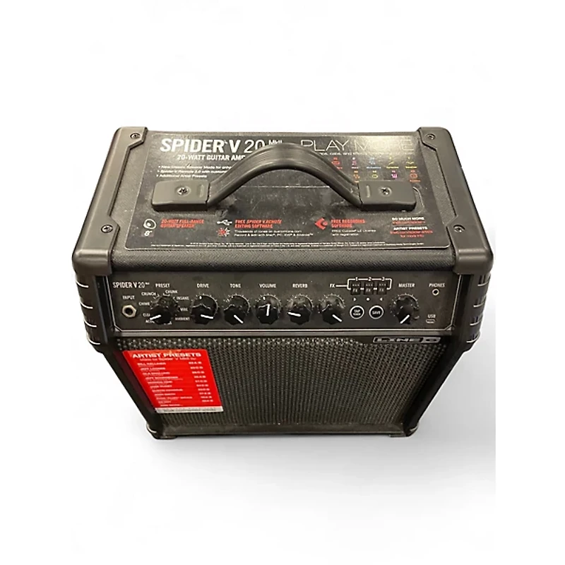 Used Line 6 Spider V 20 MkII 20w 1x8 Guitar Combo Amp