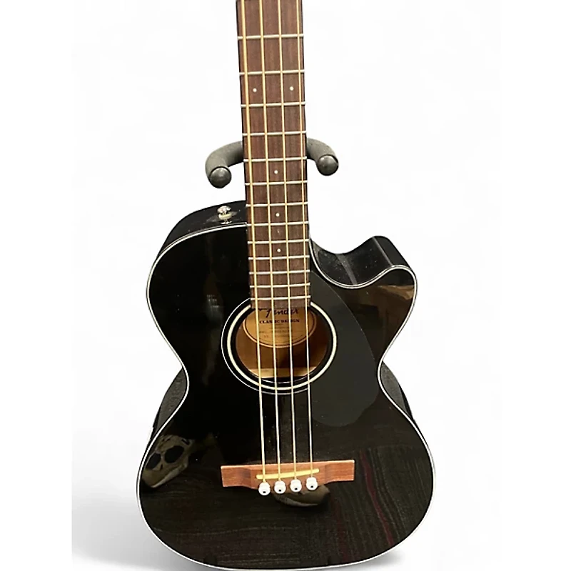 Used Fender CB60SCE Black Acoustic Bass Guitar