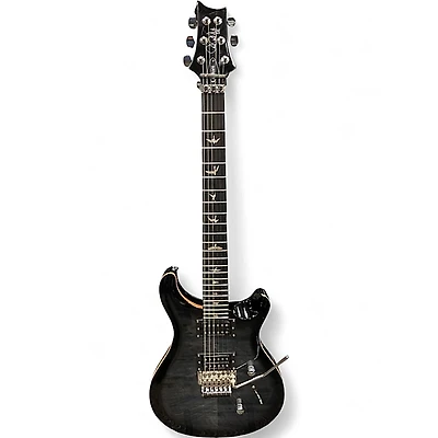 Used PRS SE Custom 24 Floyd Rose Trans Charcoal Solid Body Electric Guitar